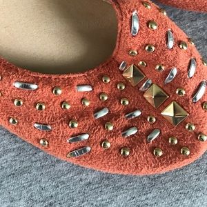 Restricted Shoes - Orange embellished flats Restricted Shoes - Orange embellished flats